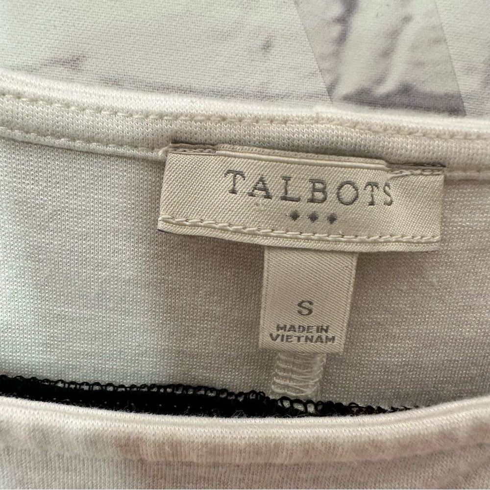 Talbots small white & black dress‎ - Picture 4 of 6